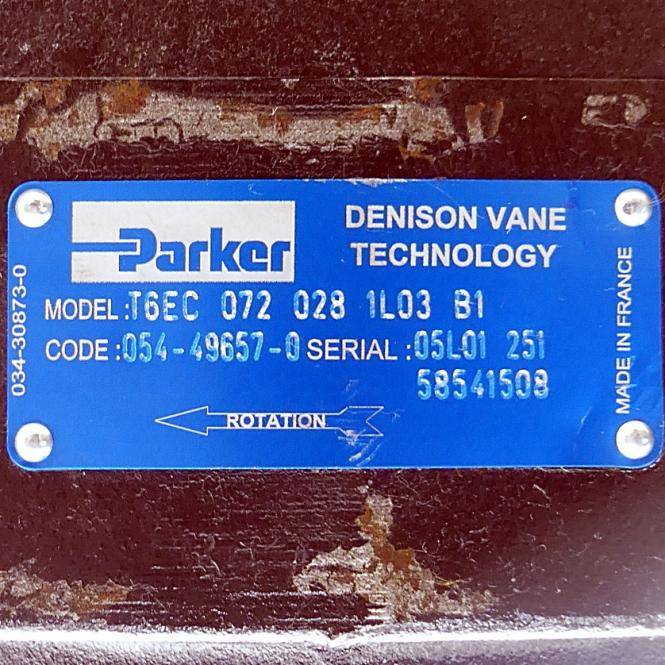 Parker Flügelzellenpumpe T6EC 072 028 1L03 B1 (054-49657-0)