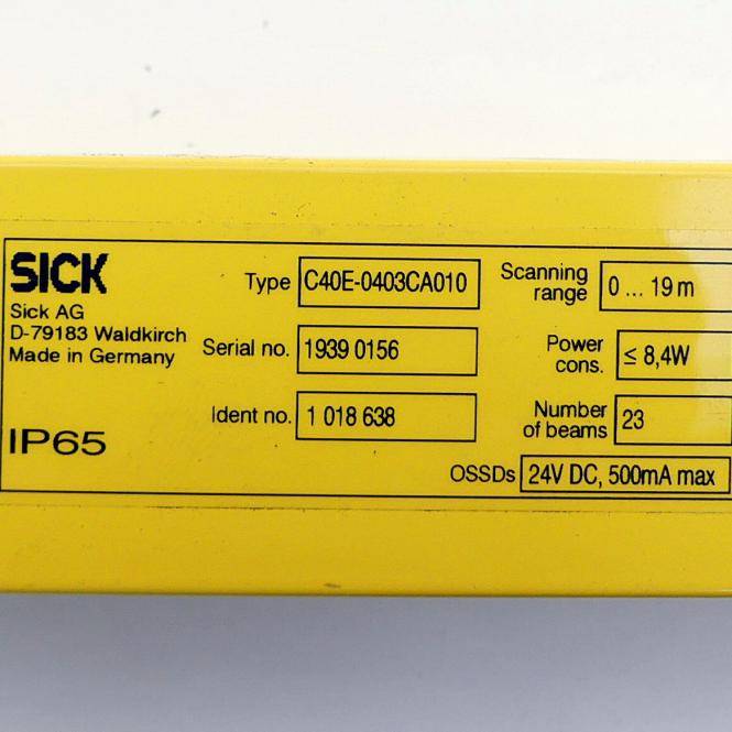 SICK Sicherheitsvorhang Empfänger C40E-0403CA010 (1 018 638)