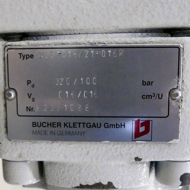BUCHER HYDRAULICS Hydraulikpumpe QX33-016/21-016R (QX33-016/21-016R)