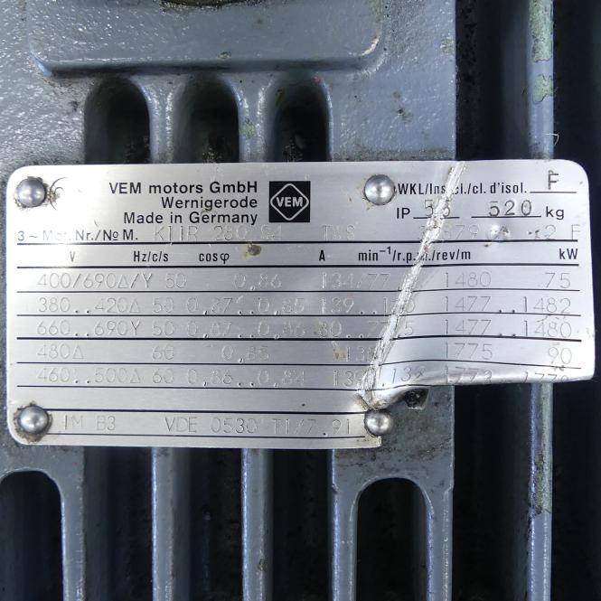VEM motors Drehstrommotor (K11R 280 S4)