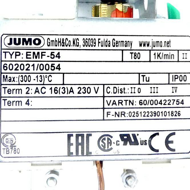 JUMO Thermostat EMF-54 (602021/0054)