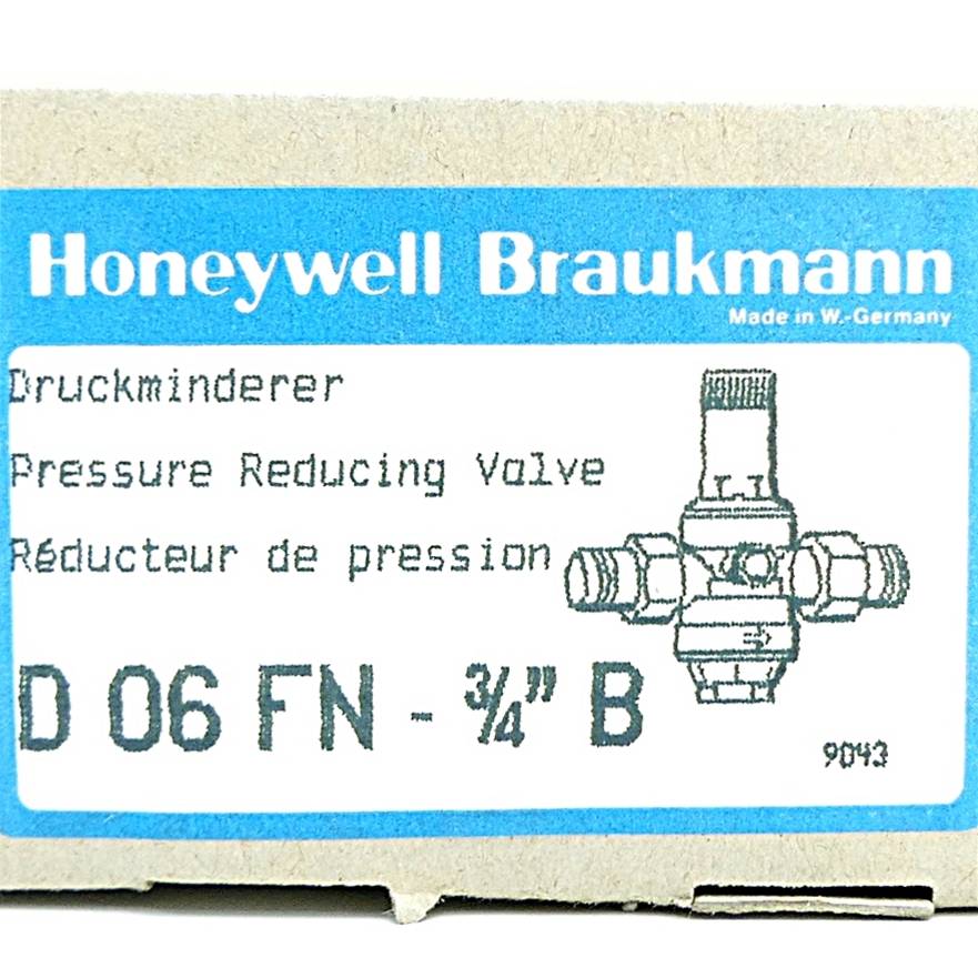 Honeywell Honeywell Druckminderer für Niederdruck (D06FN-3/4'' B)