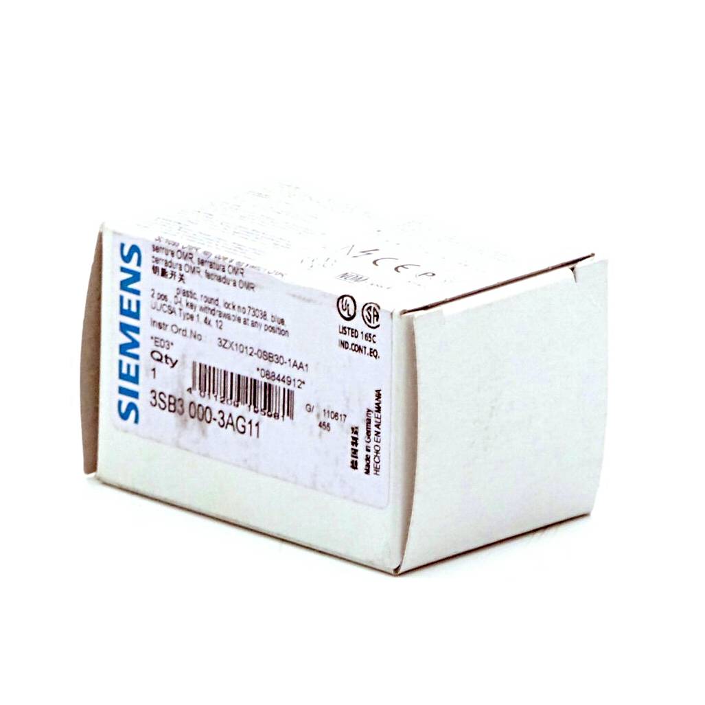 Siemens Schloss OMR blau (3SB3000-3AG11)