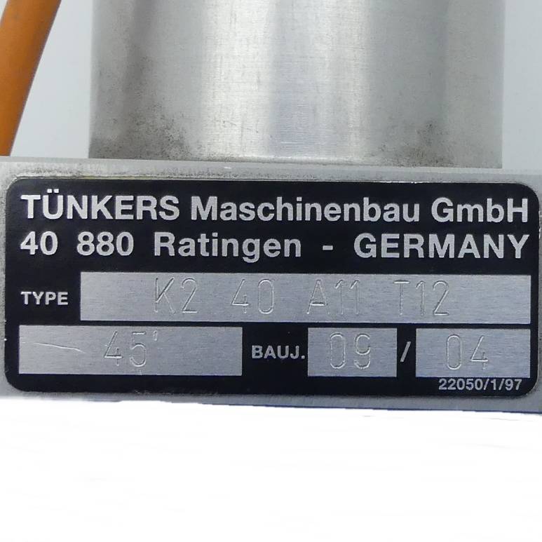 Tünkers Pneumatikspanner 45° (K2 40 A11 T12 )