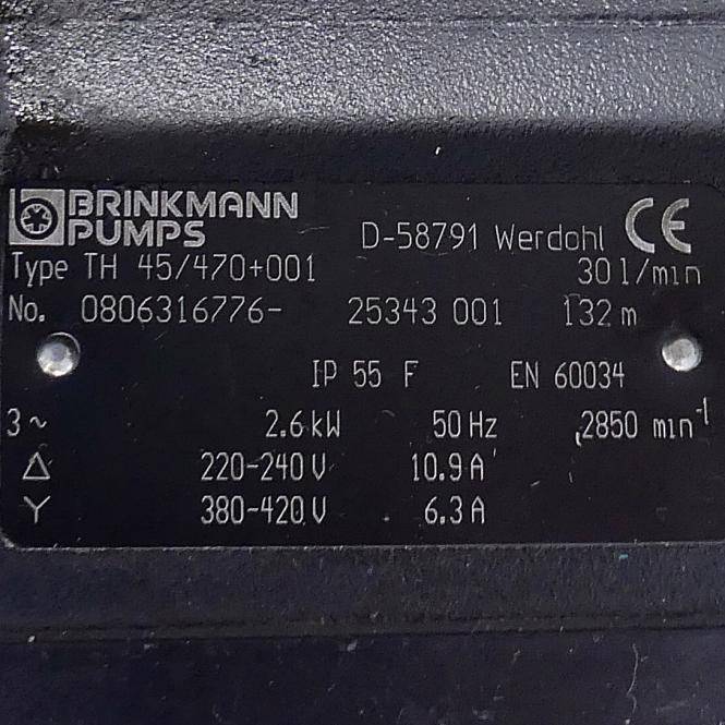 BRINKMANN PUMPS Tauchpumpe TH 45/470+001 (TH 45/470+001)