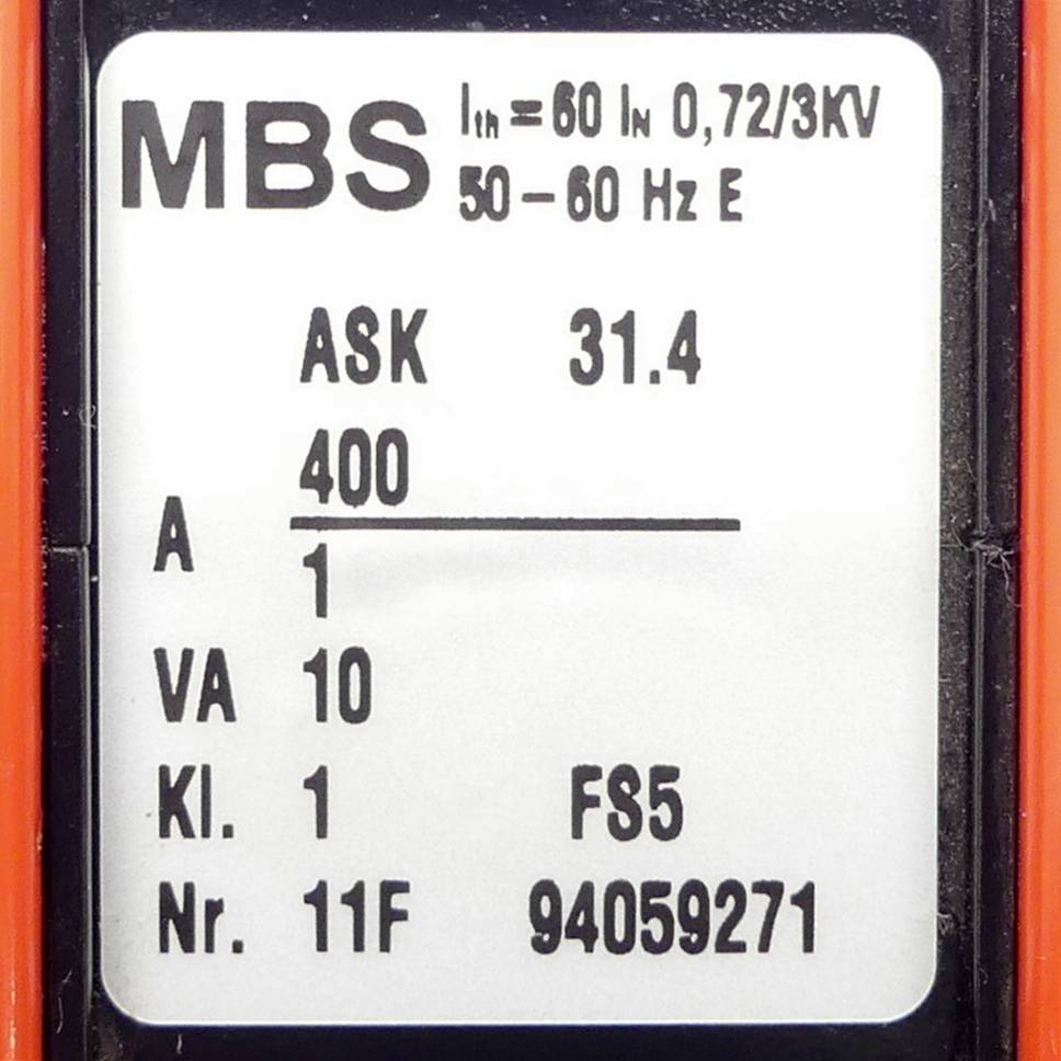 MBS Stromwandler (ASK 31.4)