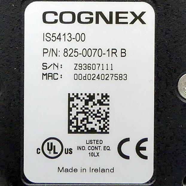 Cognex In-Sight ® Kamera 825-0070-1R C (IS5413-00)