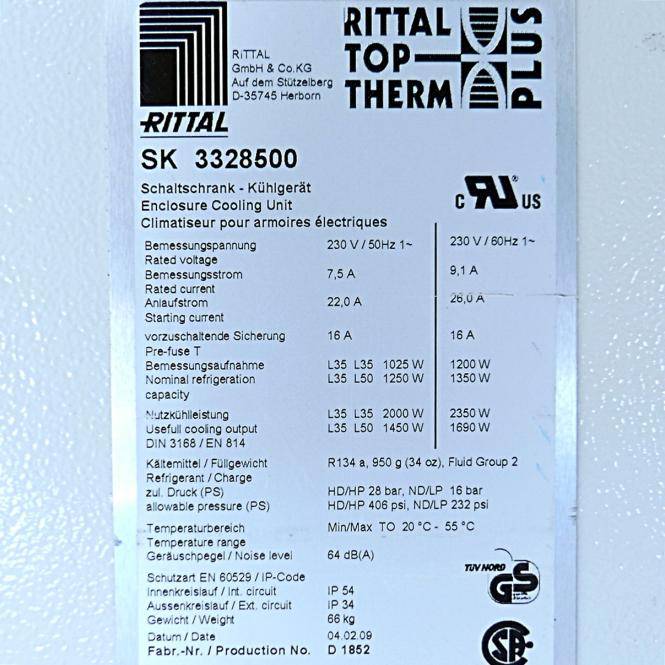 Rittal Schaltschrank - Kühlgerät SK 3328500 (SK 3328500)