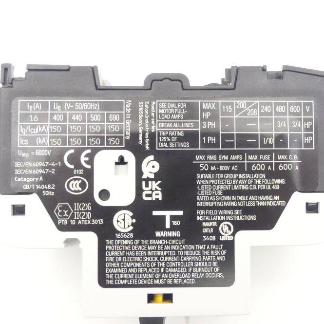 EATON Motorschutzschalter PKZM0-1,6 (XTPR1P6BC1)