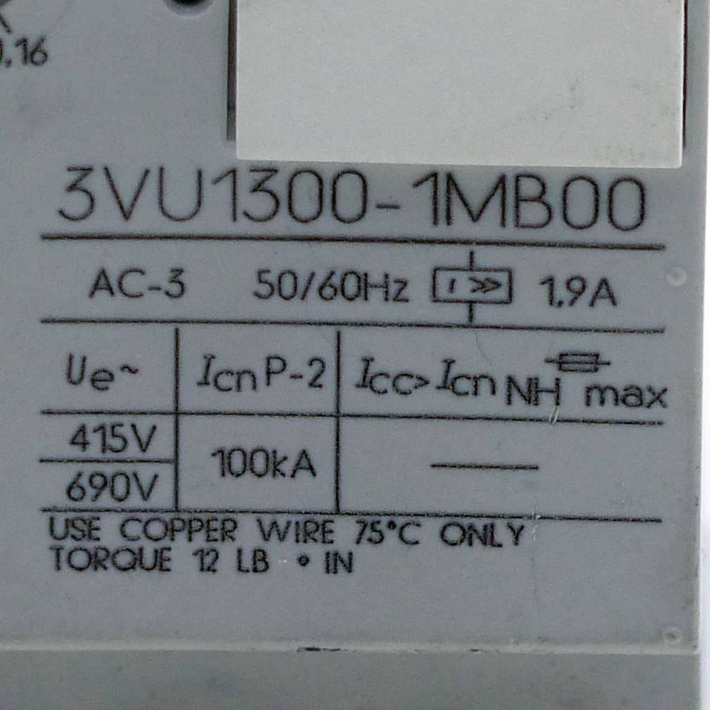 Siemens Leistungsschutzschalter (3VU1300-1MB00)