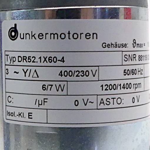 Dunkermotoren Getriebemotor (DR52.1X60-4)