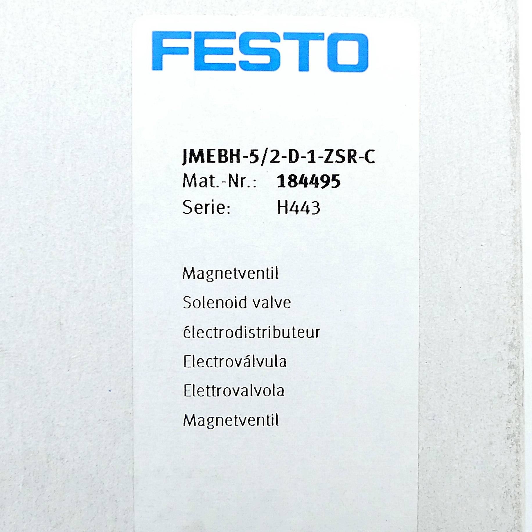 FESTO Magnetventil JMEBH-5/2-D-1-ZSR-C (184495)