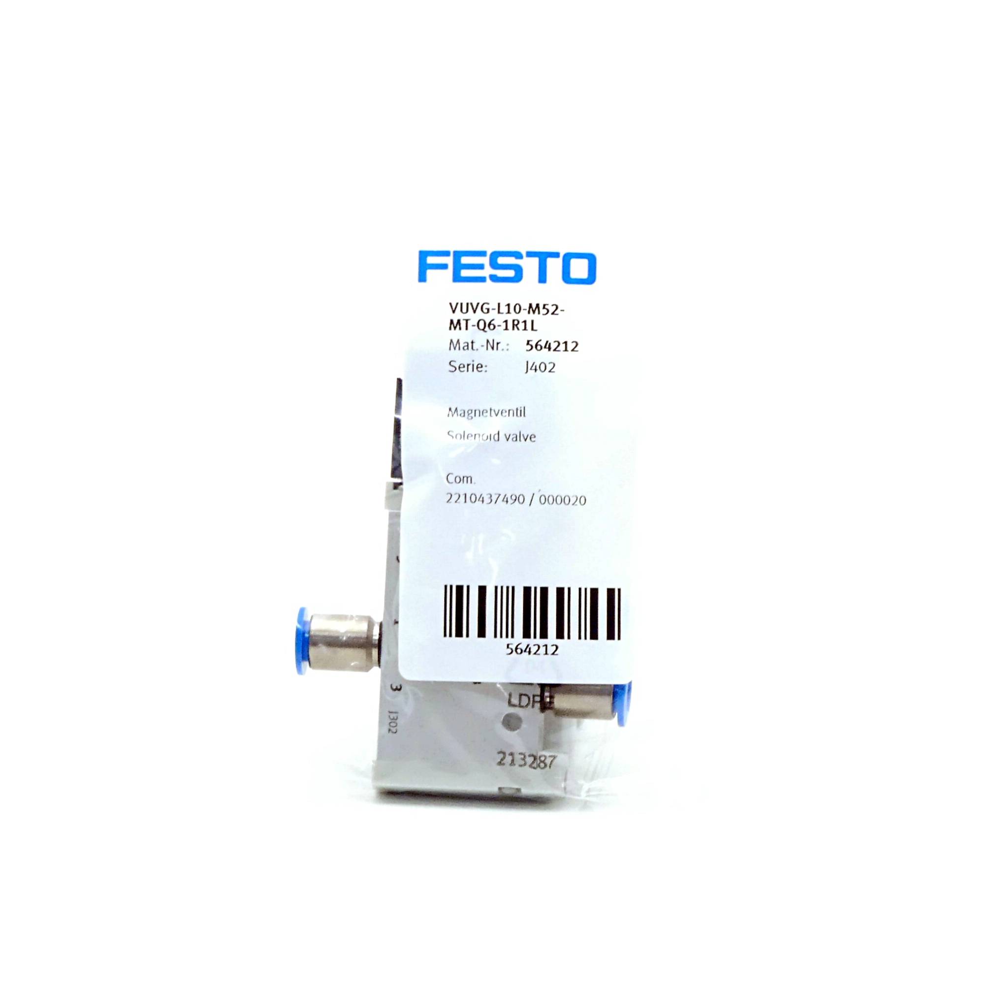 FESTO Magnetventil VUVG-L10-M52-MT-Q6-1R1L (564212)