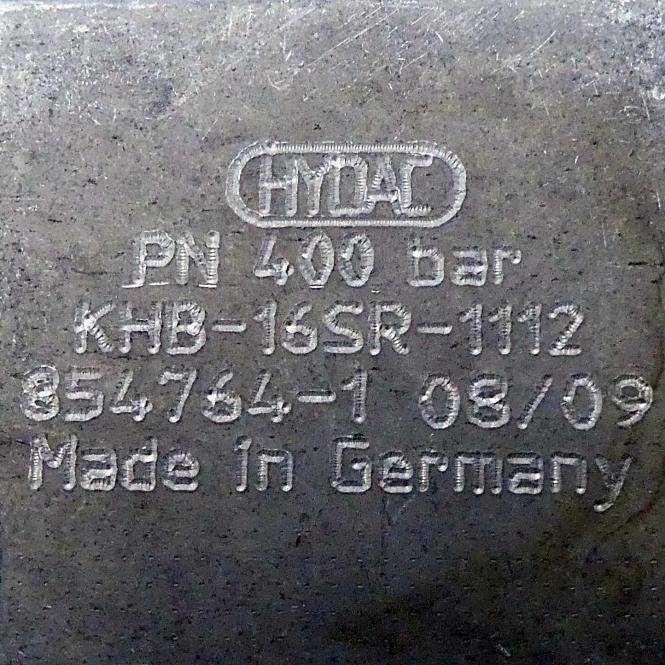 HYDAC Blockkugelhahn KHB-16SR-1112 (854764-1)