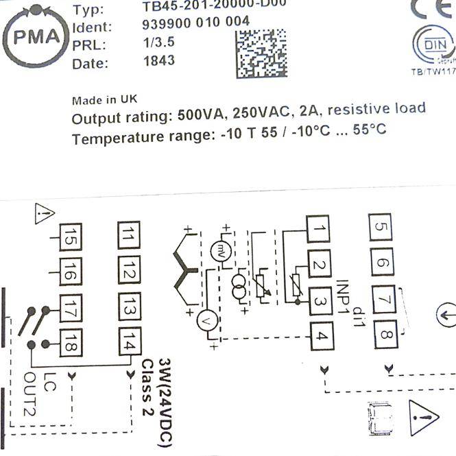 PMA Temperaturregler (TB45-201-20000-D00)