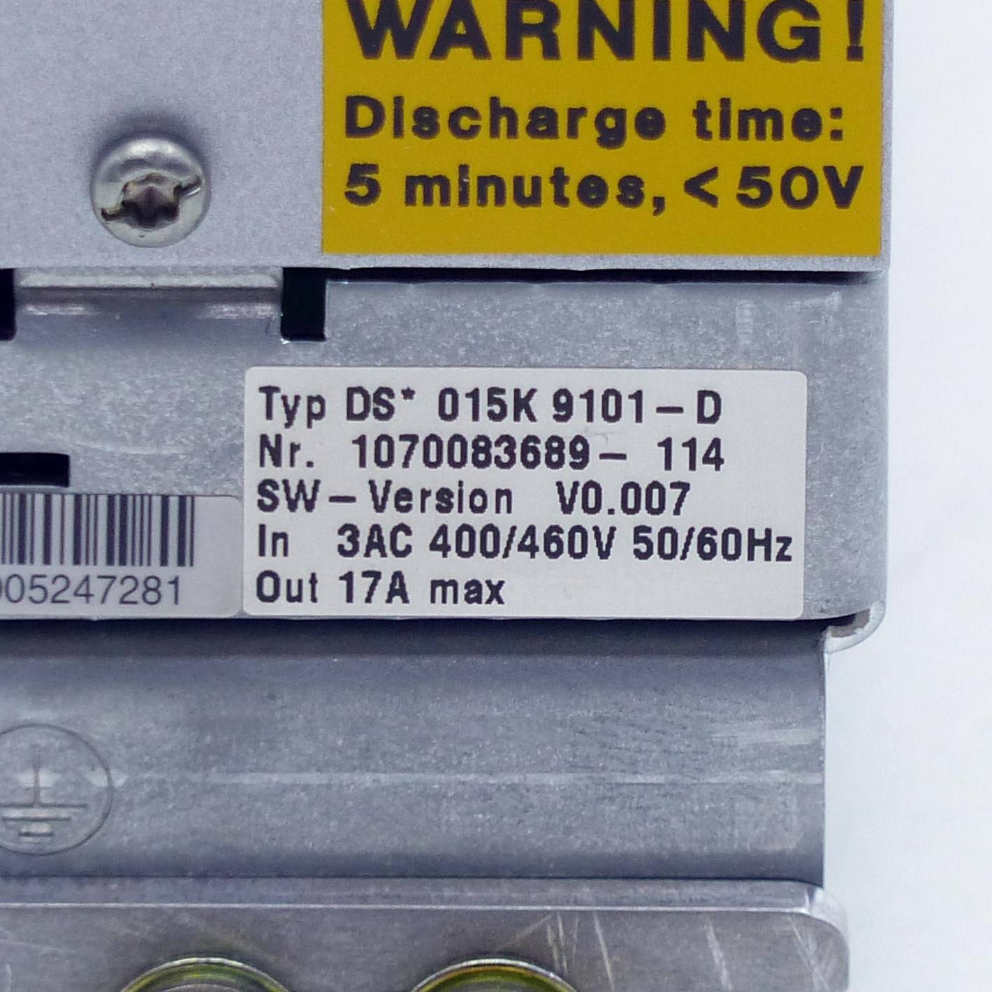 BOSCH Servo Drive DS 015K 9101-D (1070083689-144)