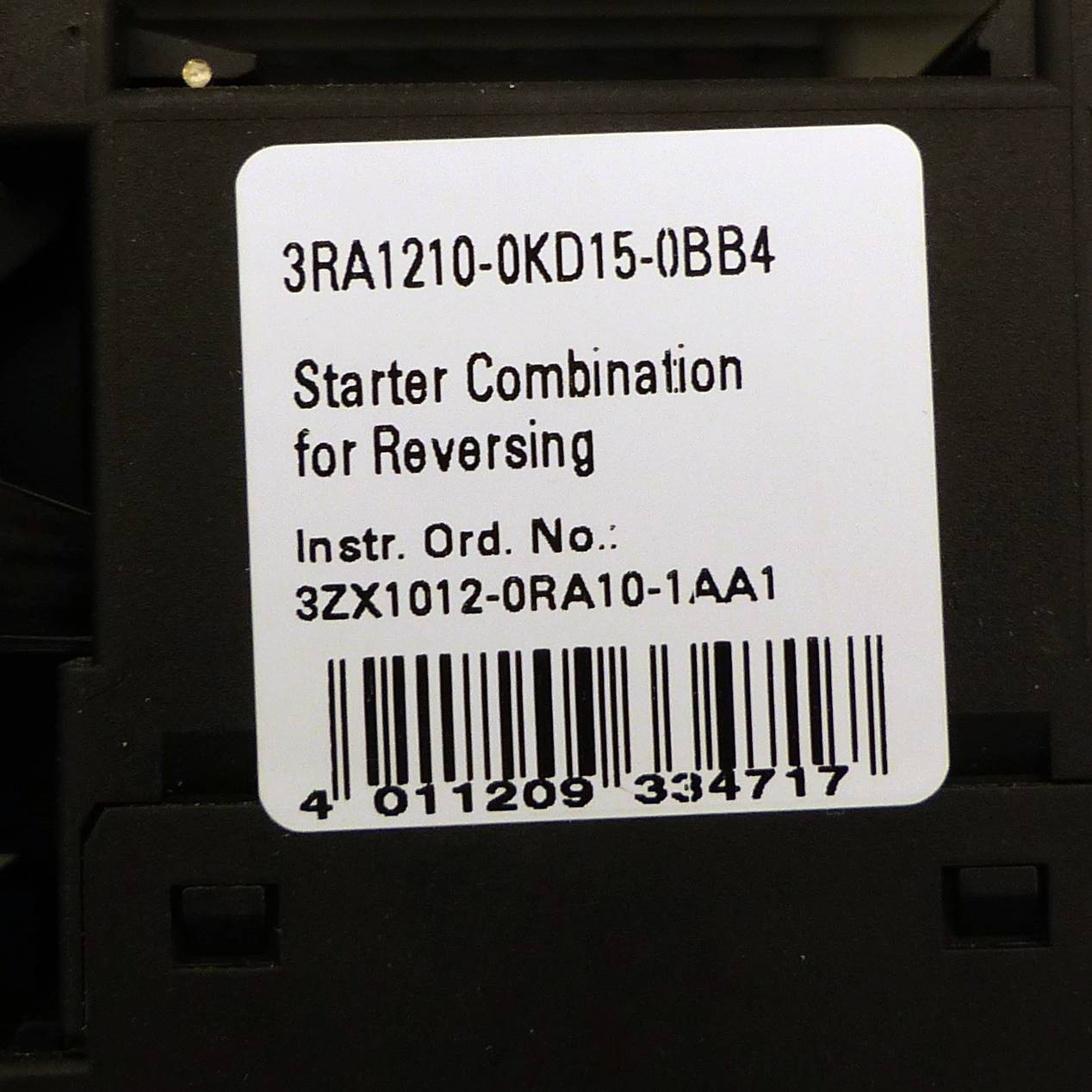 Siemens Starterkombination (3RA1210-0KD15-0BB4)