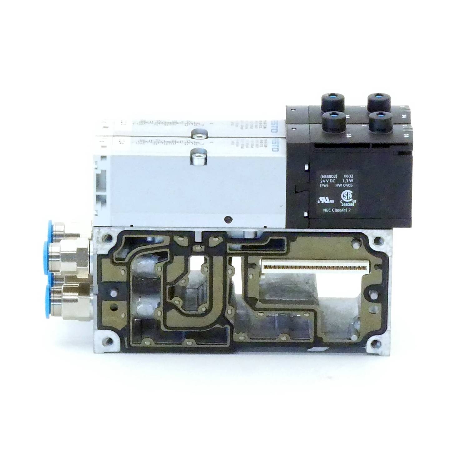 FESTO Magnetventil mit Verkettungsplatte 32N-AZD-A1-1T1L; VABV-S4-1HS-G14-2T2 (539151; 546211)