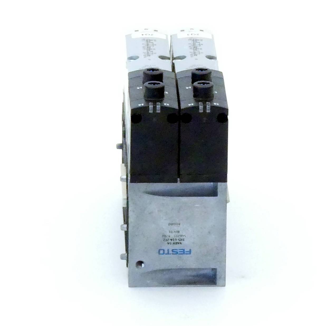 FESTO Magnetventil mit Verkettungsplatte 32N-AZD-A1-1T1L; VABV-S4-1HS-G14-2T2 (539151; 546211)
