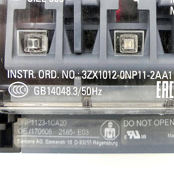 Siemens Sicherungslasttrennschalter (3ZX1012-0NP11-2AA1)