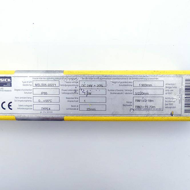 SICK Sicherheitslichtvorhang Sender MSLS05-22271 MSLE05-22271 (1 015 621)