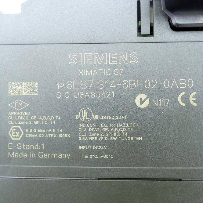 Siemens Simatic S7 (6ES7 314-6BF02-0AB0)