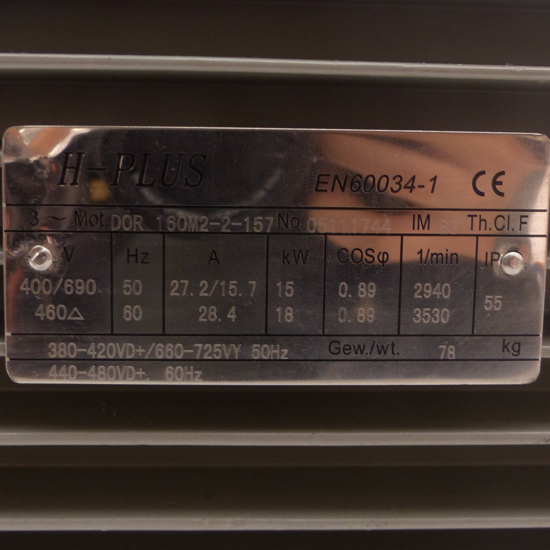 Siemens Drehstrommotor DOR 160M2-2-157 (DOR 160M2-2-157)