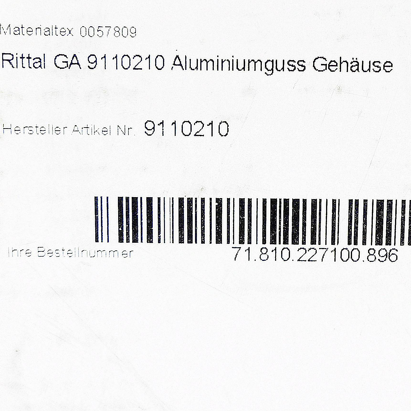 Rittal Aluminiumgehäuse (GA 9110210)