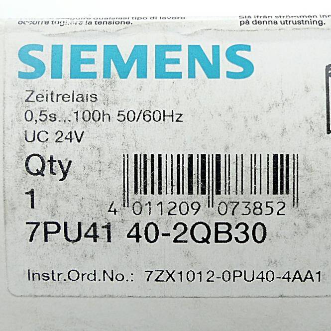 Siemens Zeitrelais 7PU41 40-2QB30 (7PU41 40-2QB30)