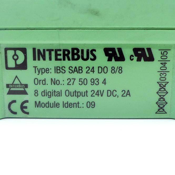 Phoenix Contact Dezentrales I/O-Gerät IBS SAB 24 DO 8/8 IBS SAB 24 DO 8/8 (27 50 93 4)