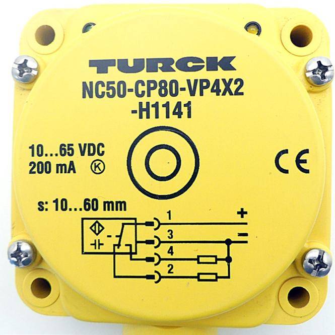Turck Inductive Sensor (NC50-CP80-VP4X2-H1141)