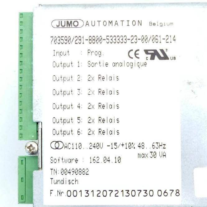 JUMO Prozess- und Programmregler Imago 500 (703590/291-8800-533333-23-00)