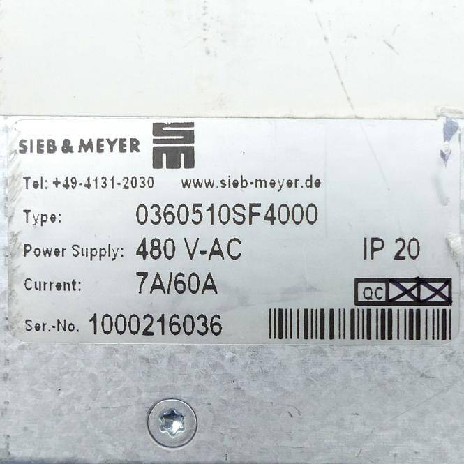 SIEB & MEYER Servoverstäker (0360510SF4000)