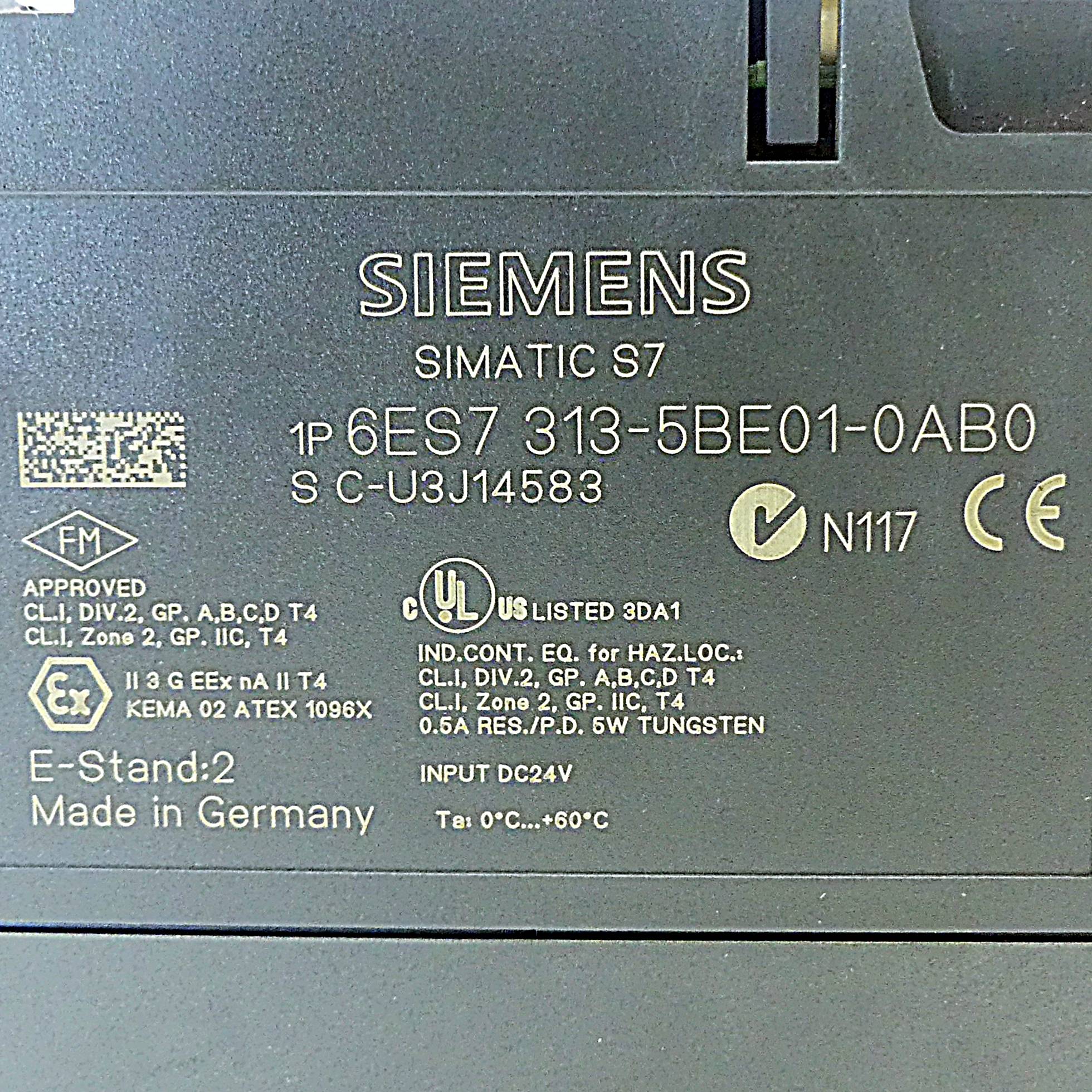 Siemens Kompakt CPU (6ES7313-5BE01-0AB0)
