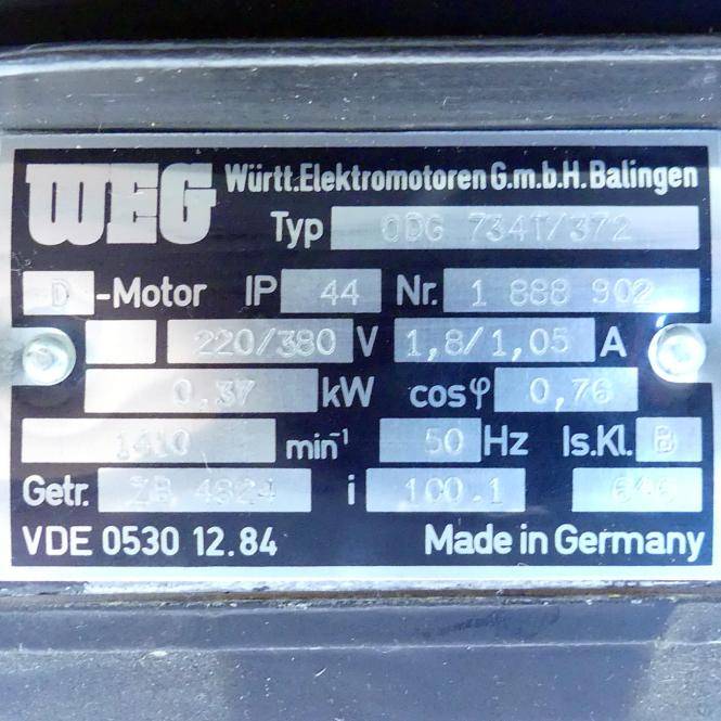 WEG Getriebemotor ODG 734T/372 + ZB 4824 (ODG 734T/372 + ZB 4824)