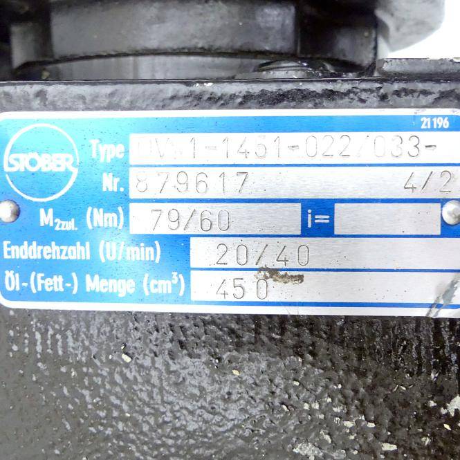 Loher Getriebemotor ABCA-01BG-426 + DVW1-1451-022/033 (ABCA-01BG-426 + DVW1-1451-022/033)