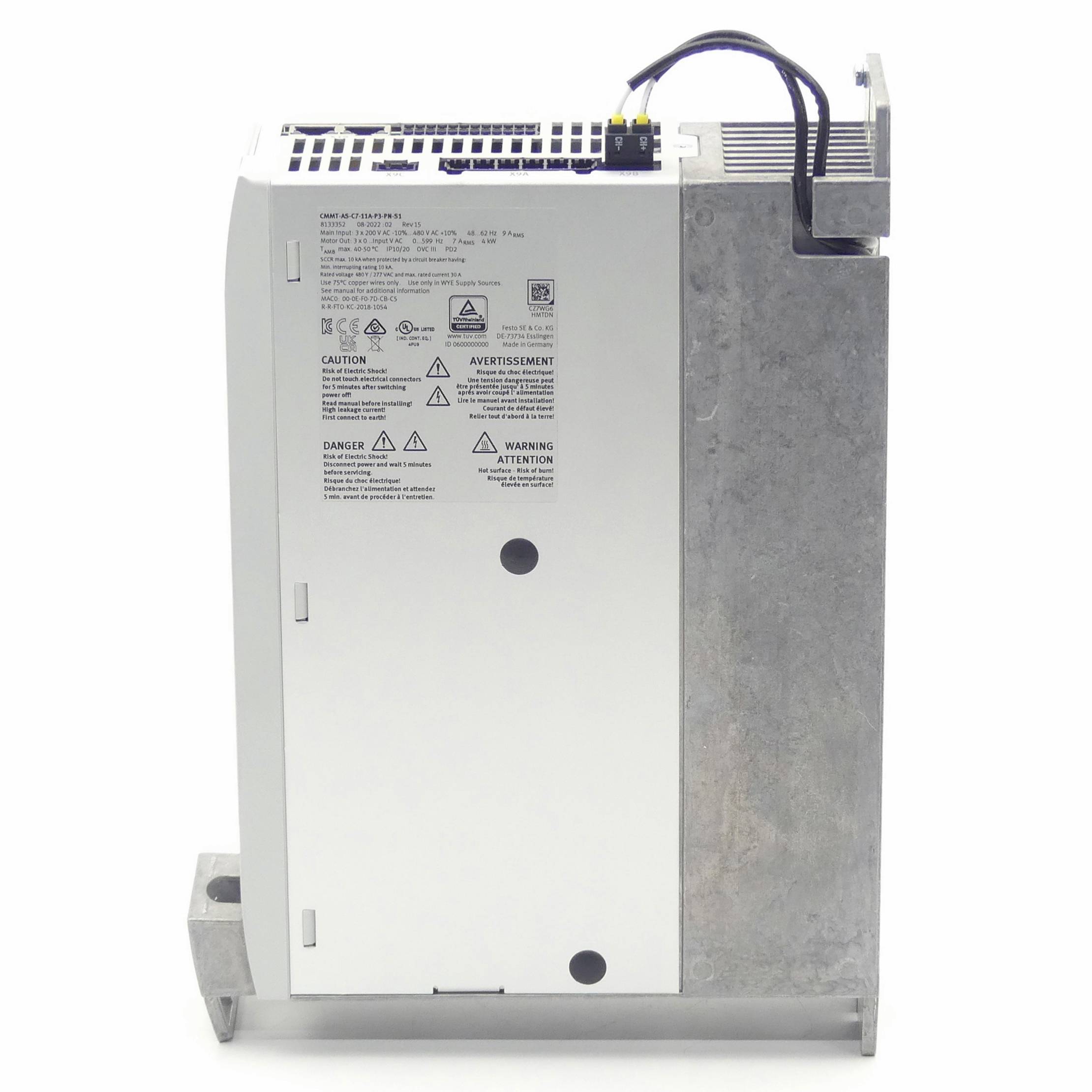 FESTO Servoantriebsregler CMMT-AS-C7-11A-P3-PN-S1 (8133352)