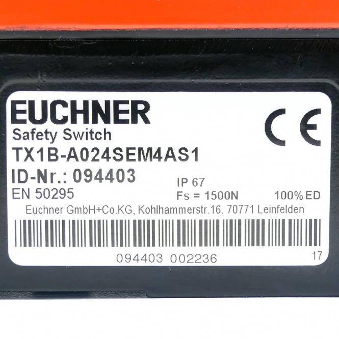 Euchner Sicherheitsschalter TX1B-A024SEM4AS1 TX1B-A024SEM4AS1 (094403)