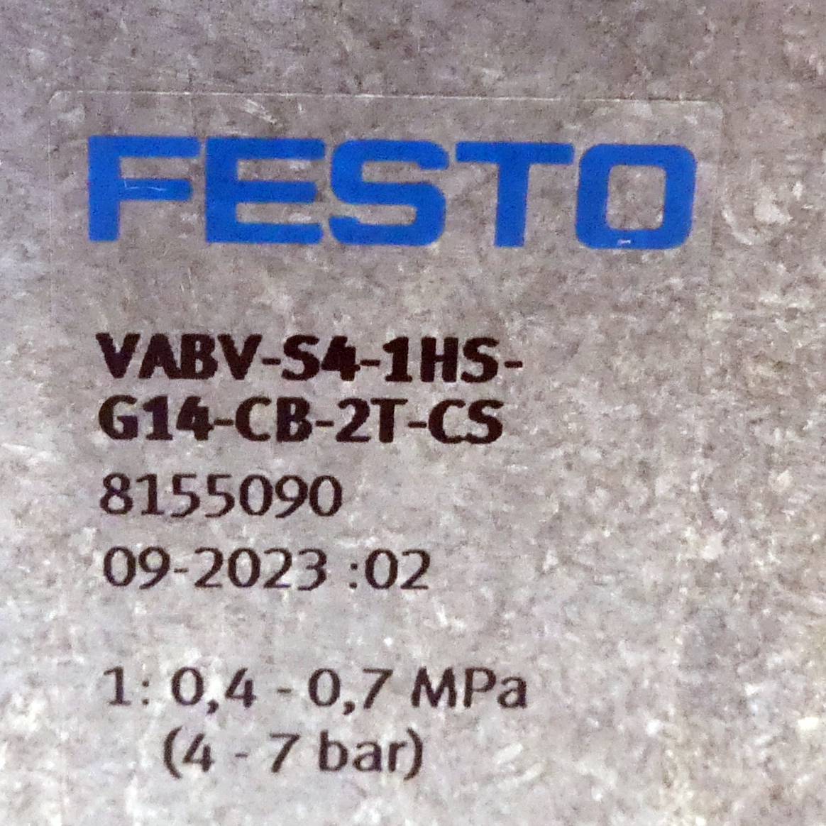 FESTO Verkettungsplatte VABV-S4-1HS-G14-CB-2T-CS (8155090)
