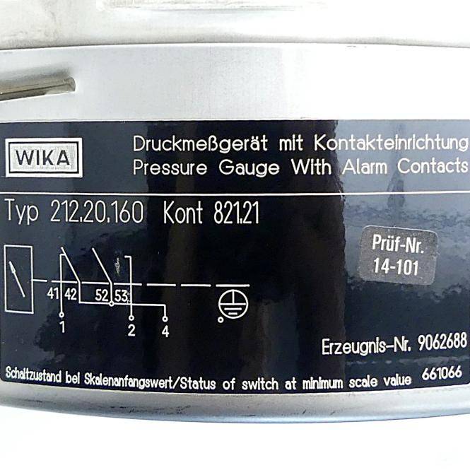 WIKA Rohrfedermanometer (212.20.160)