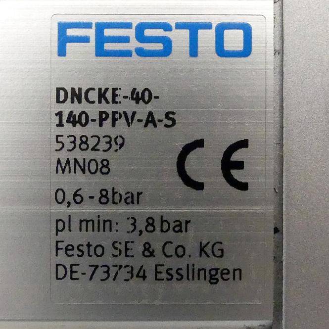 FESTO Zylinder mit Feststelleinheit DNCKE-40-140-PPV-A-S (538239)