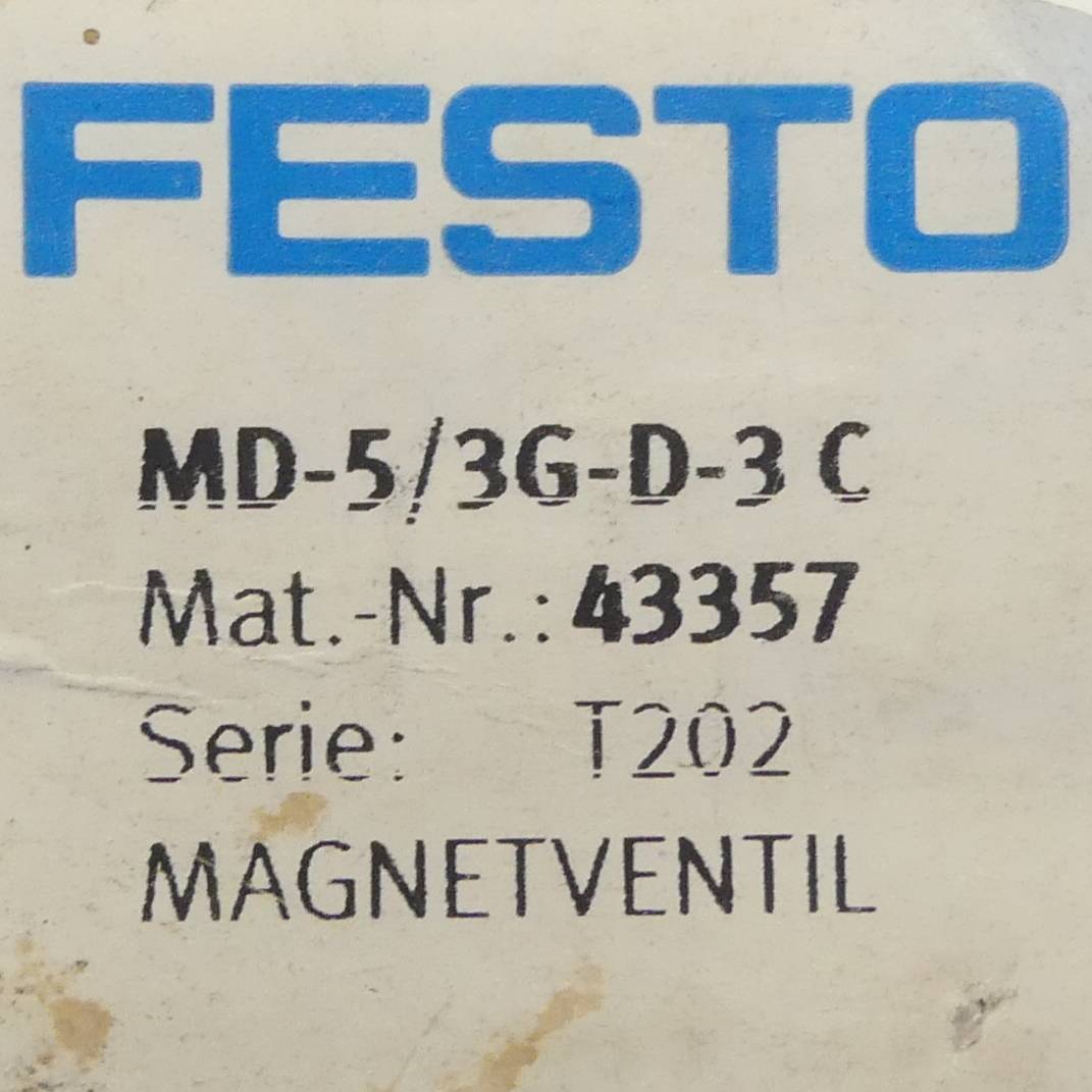 FESTO Magnetventil MD-5/3G-D-3 C (43357)