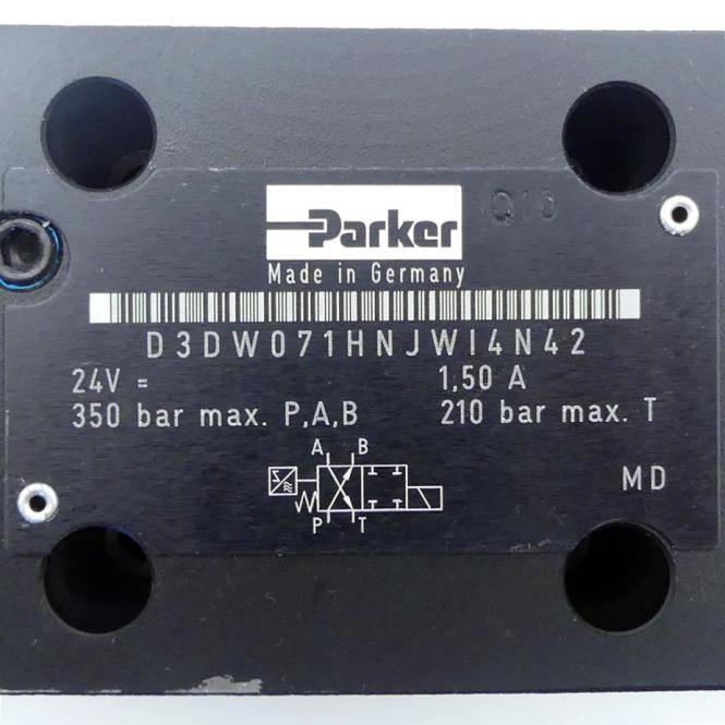 Parker 4/2 Wegeventil mit Positionsschalter (D3DW071HNJWI4N42)