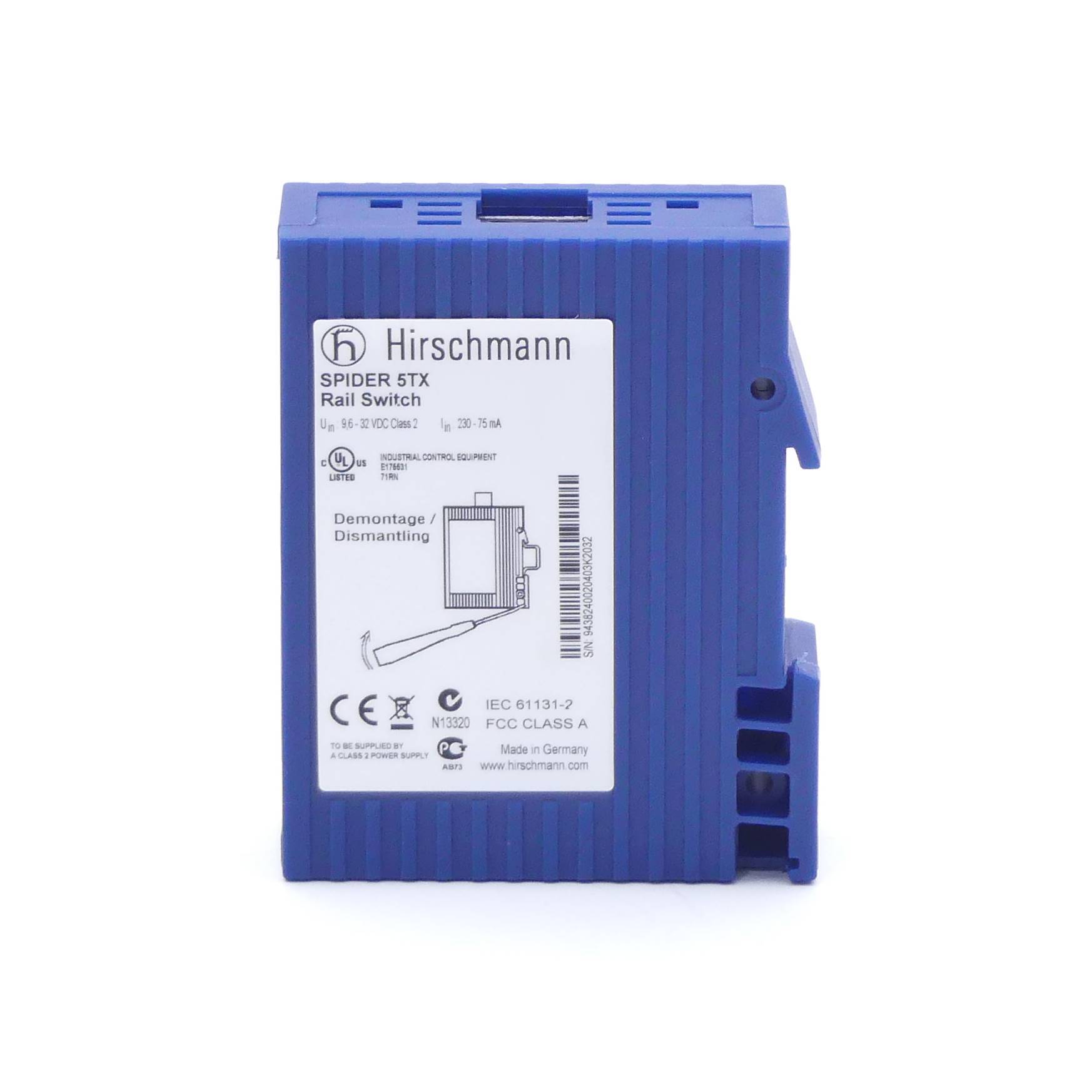 Hirschmann Schienenweiche (Spider 5TX)