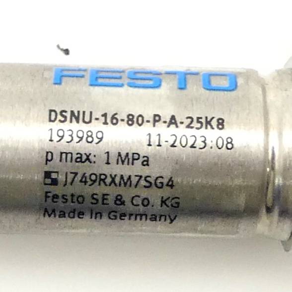 FESTO Normzylinder DSNU-16-80-P-A-25K8 (193989)