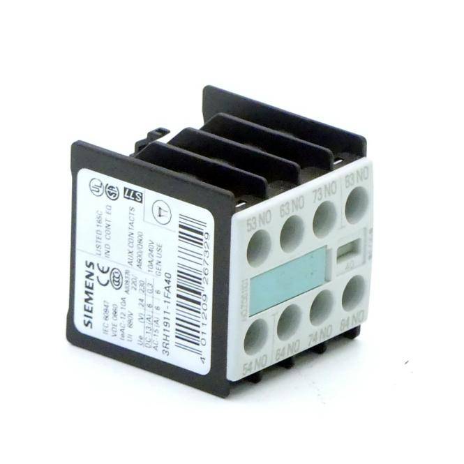 Siemens Hilfsschalterblock (3RH1911-1FA40)
