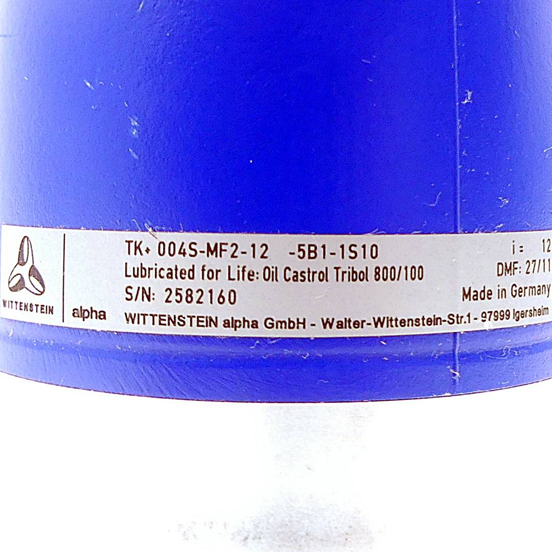 Wittenstein alpha Winkelgetriebe (TK+ 004S-MF2-12-5C1-1S10)