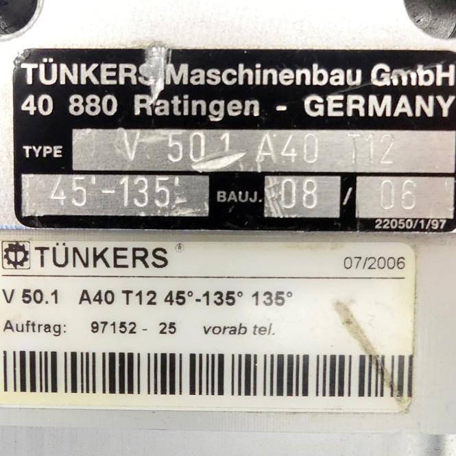 Tünkers Pneumatikspanner 45° - 135 ° (V 50.1 A40 T12)