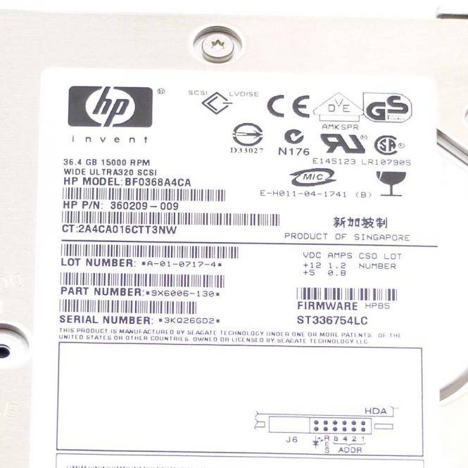 HP Harddisk 360209-009 (BF0368A4CA)