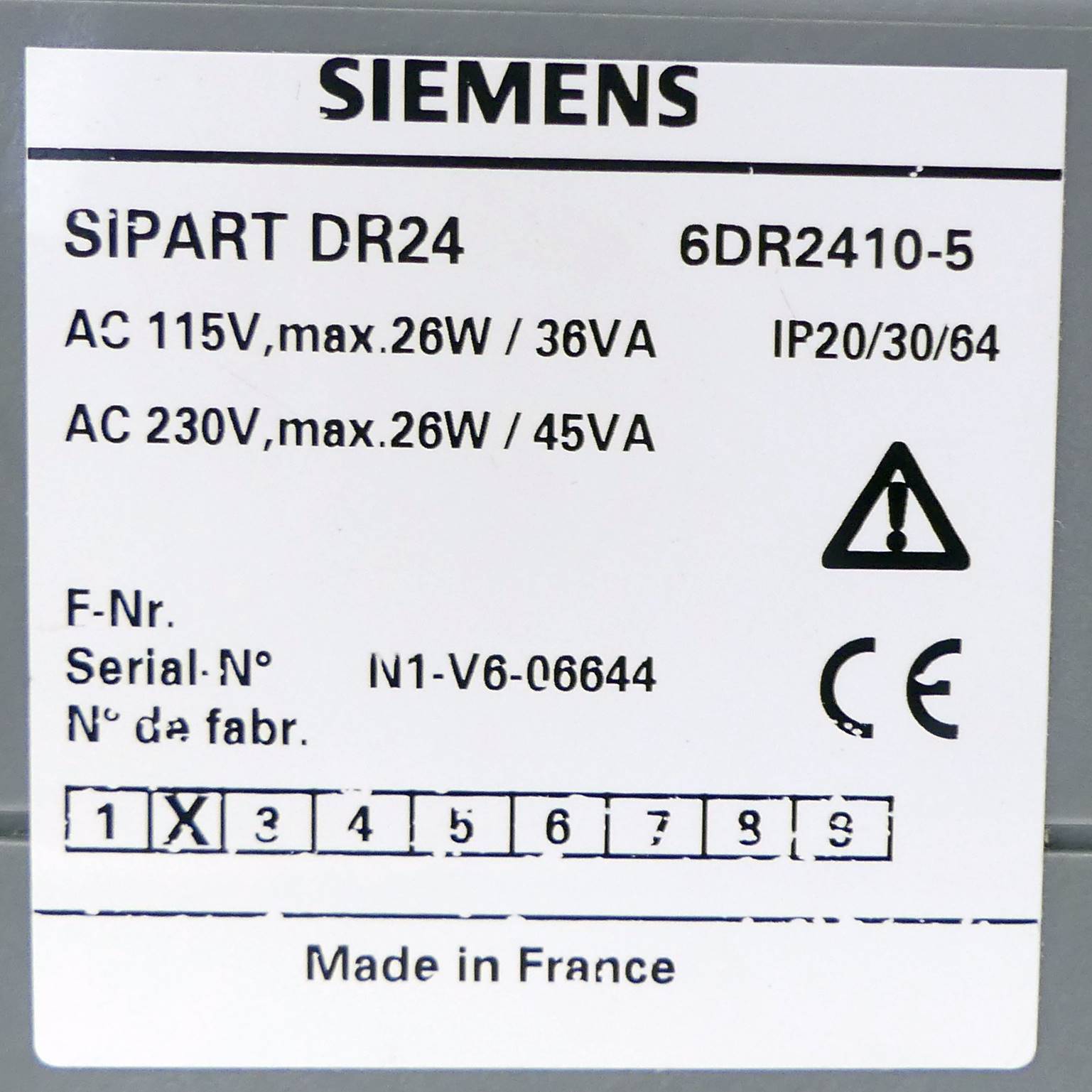 Siemens Steuerung (Sipart DR24 6DR2410-05)